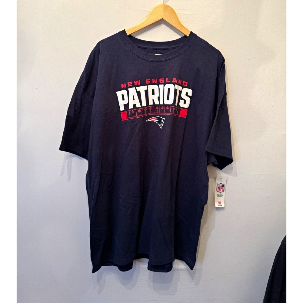 NFL Team Apparel New England Patriots Navy T-Shirt Officially Licensed NFL 3XL